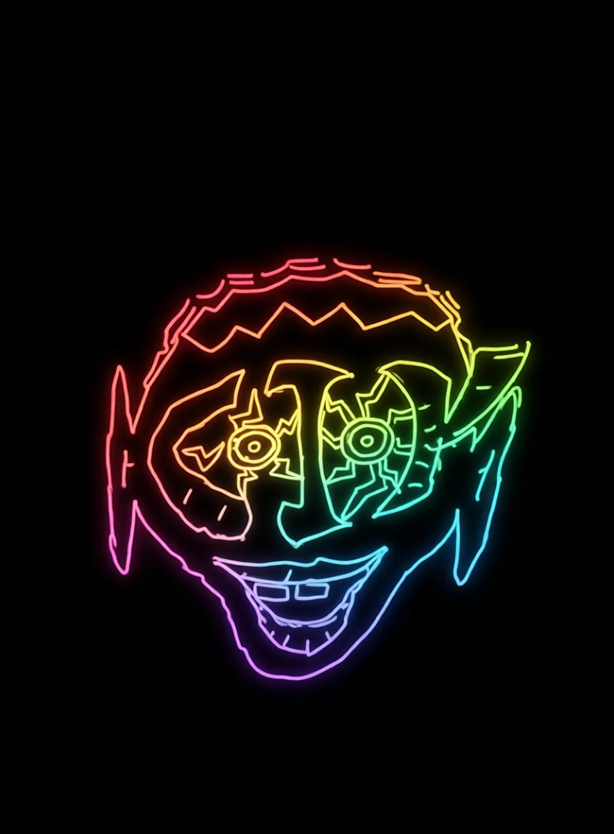 Reloco Felicidad Neon Arcoiris Fondo Negro Gratis 1769963342 - Euforia Alegria Jubilo - Estados Positivos Alta Energia | Neon Emotion Gallery