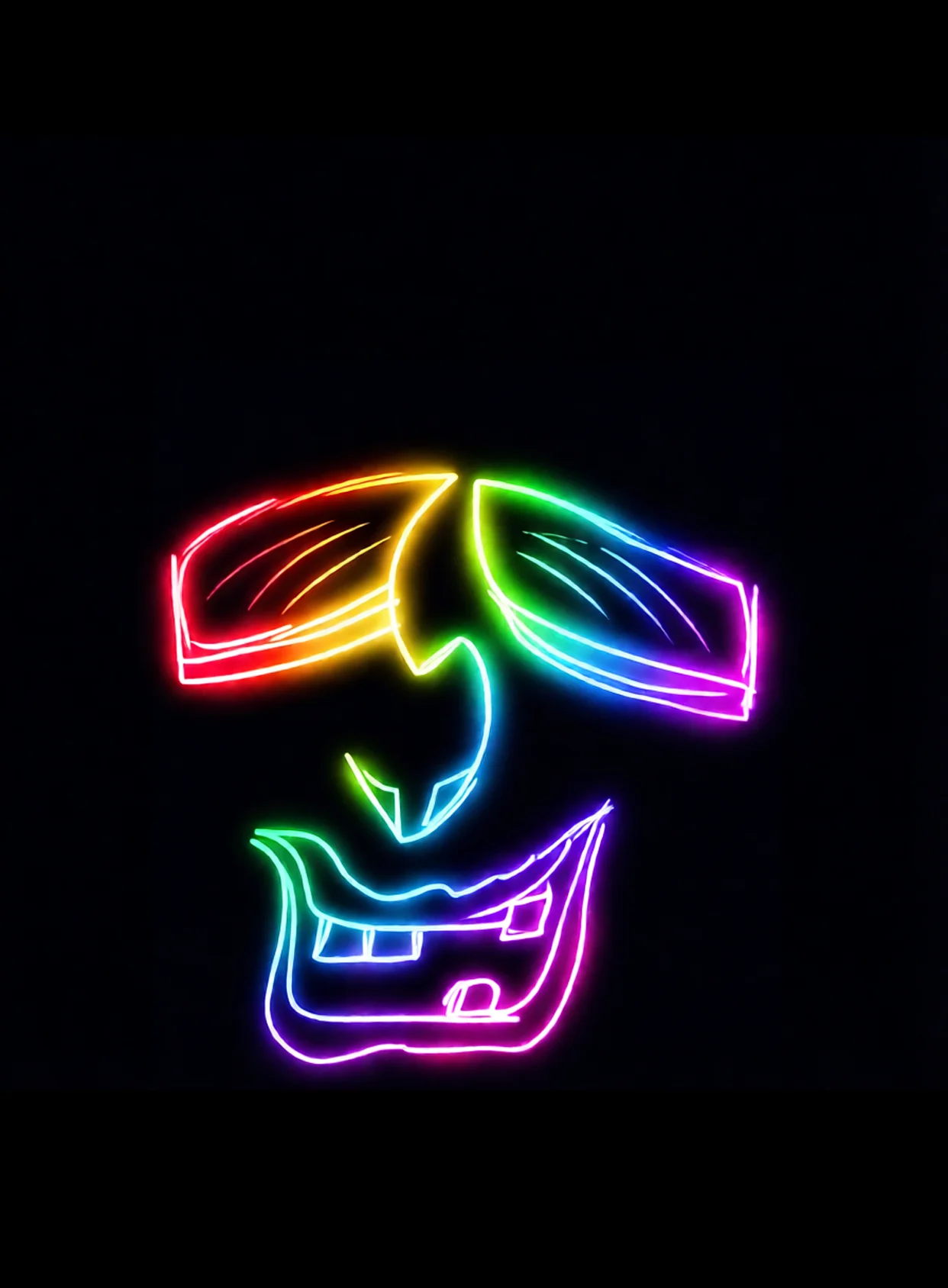 Soy Feliz Neon Arcoiris Fondo Negro Gratis 1767718390 - Euforia Alegria Jubilo - Estados Positivos Alta Energia | Neon Emotion Gallery