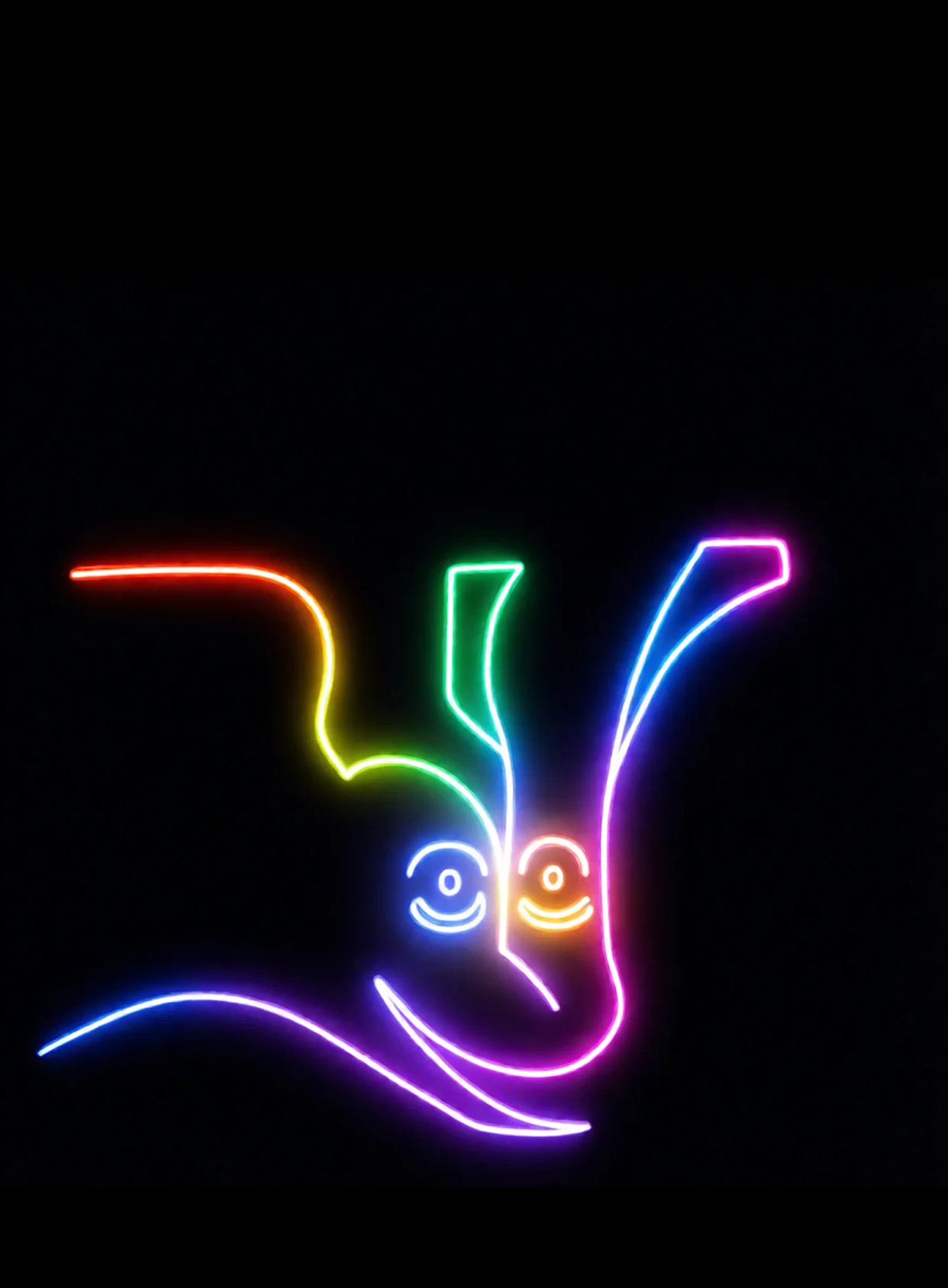 Deseo Mirad Neon Arcoiris Fondo Negro Gratis 1767213699 - Pasion Amor Deseo - Estados Positivos Alta Energia | Neon Emotion Gallery