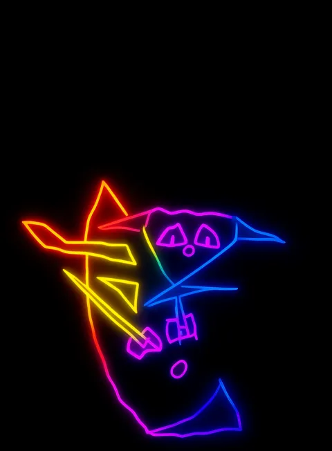 Inseparables Neon Arcoiris Fondo Negro Gratis 1757858771 - Pasion Amor Deseo - Estados Positivos Alta Energia | Neon Emotion Gallery