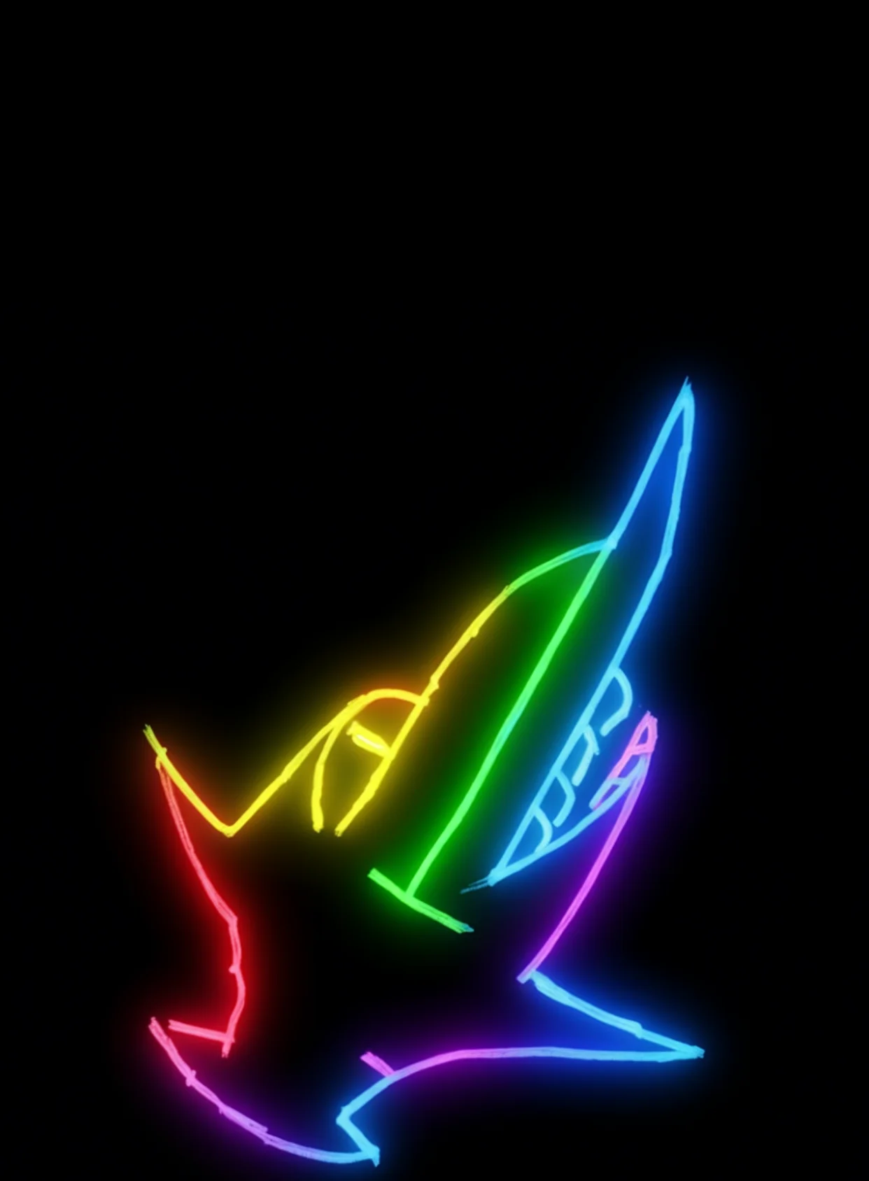 Ancho De Espadas Neon Arcoiris Fondo Negro Gratis 1761336421 - Poder Empoderamiento Fuerza - Estados Positivos Alta Energia | Neon Emotion Gallery