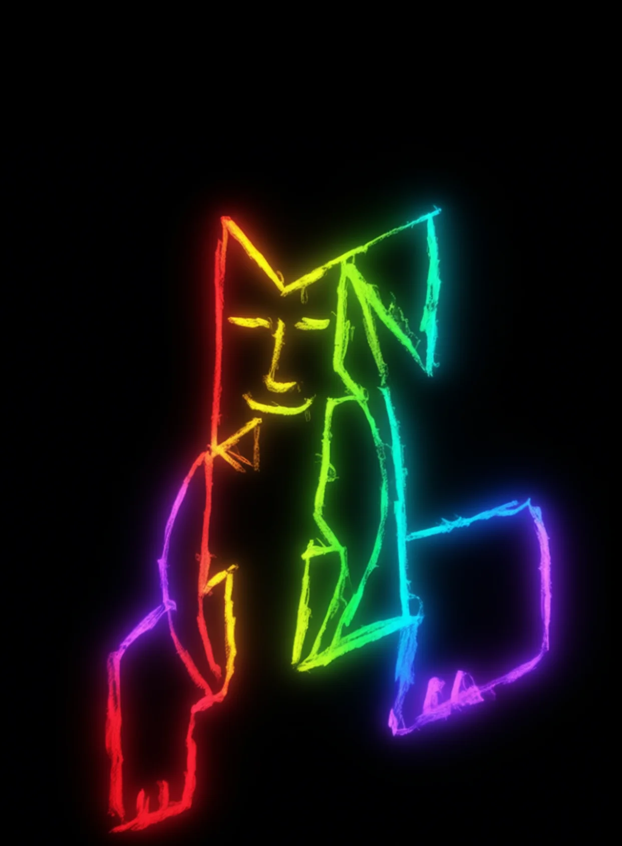 Estoy Exaltado Neon Arcoiris Fondo Negro Gratis 1759154178 - Poder Empoderamiento Fuerza - Estados Positivos Alta Energia | Neon Emotion Gallery
