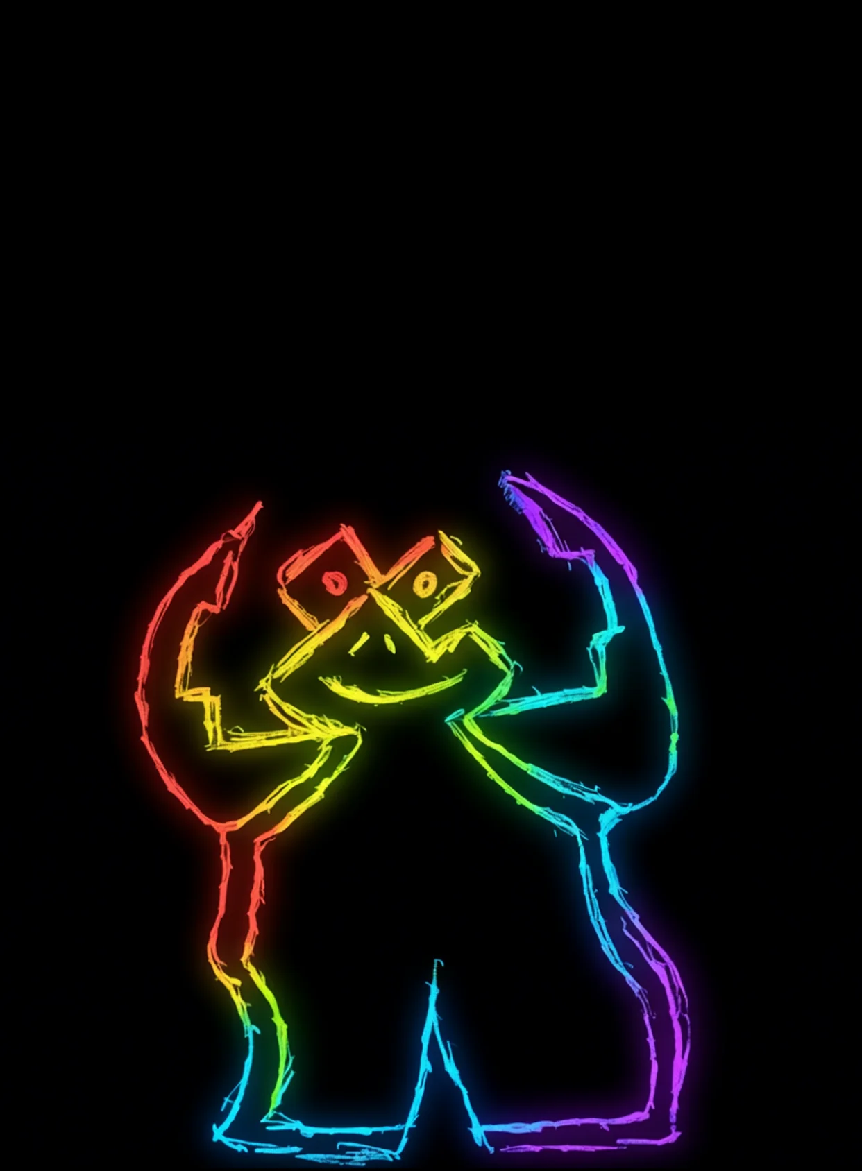 Vamos Moverse Neon Arcoiris Fondo Negro Gratis 1760379647 - Poder Empoderamiento Fuerza - Estados Positivos Alta Energia | Neon Emotion Gallery