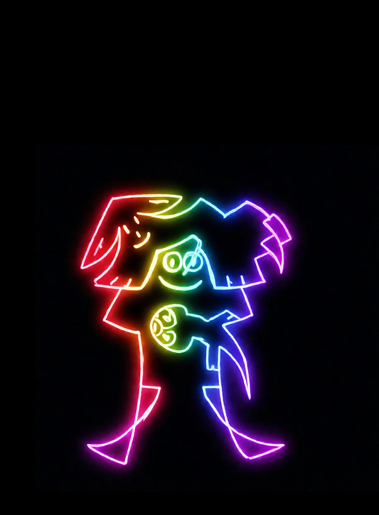 Con Mis Amores Neon Arcoiris Fondo Negro Gratis 1767373346 - Gratitud Armonia Bienestar - Estados Positivos Baja Energia | Neon Emotion Gallery