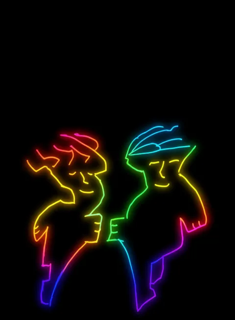 Paz Interior Neon Arcoiris Fondo Negro Gratis1764591517 - Gratitud Armonia Bienestar - Estados Positivos Baja Energia | Neon Emotion Gallery