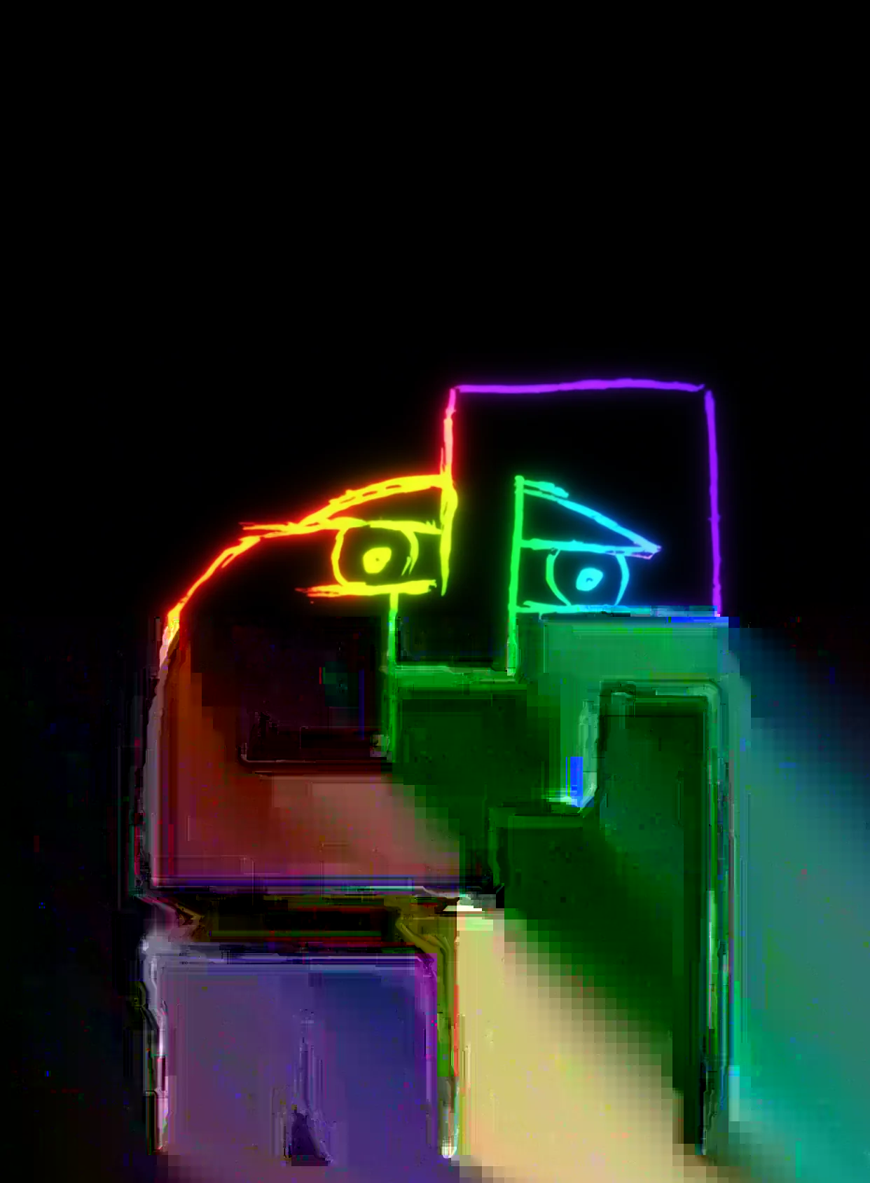 1pianista Neon Arcoiris Fondo Negro Gratis 1758628963 - Nostalgia Melancolia Sueno - Estados Positivos Baja Energia | Neon Emotion Gallery