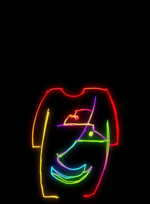 Mi Remera Neon Arcoiris Fondo Negro Gratis 1763482277 - Nostalgia Melancolia Sueno - Estados Positivos Baja Energia | Neon Emotion Gallery