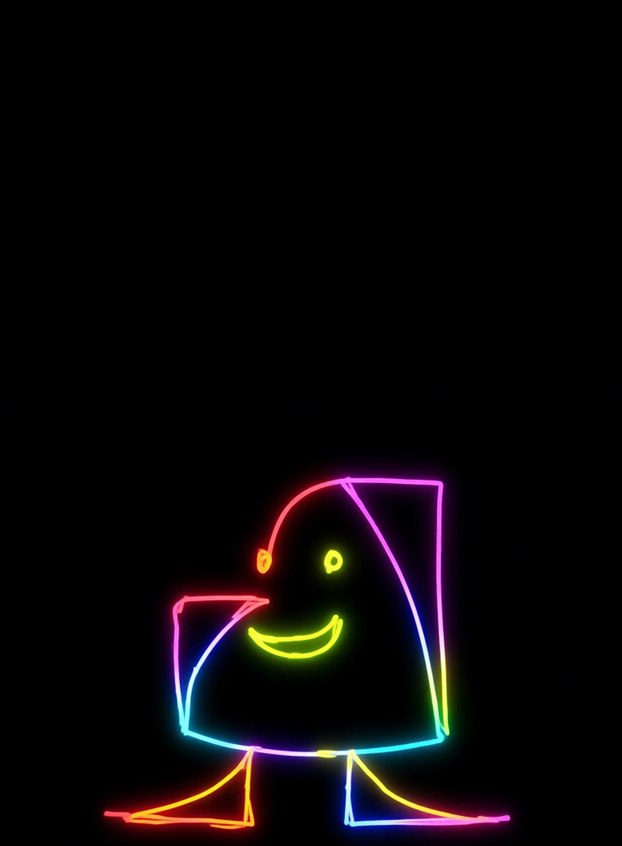Amigable Neon Arcoiris Fondo Negro Gratis 1763578160 - Paz Calma Serenidad - Estados Positivos Baja Energia | Neon Emotion Gallery
