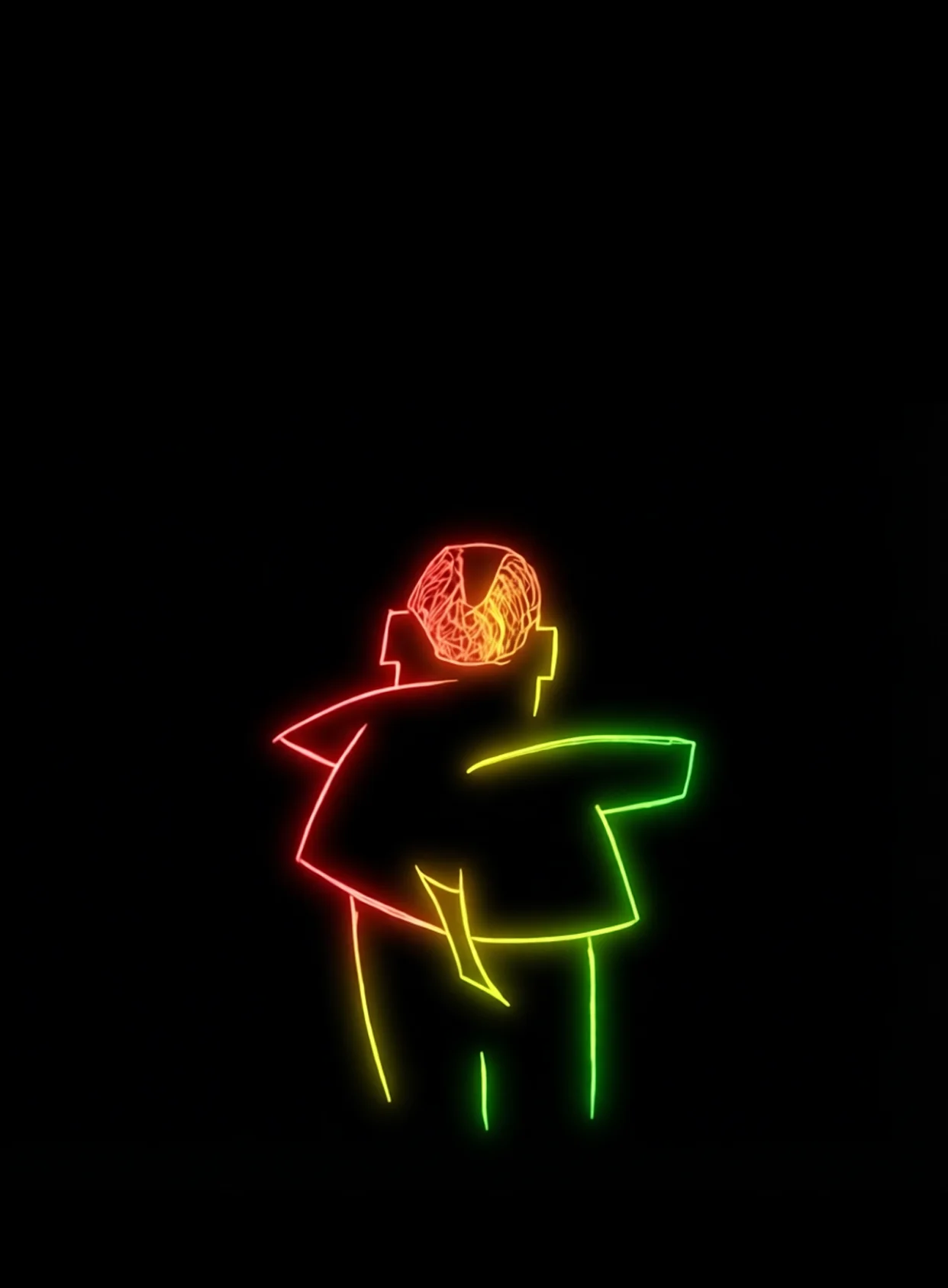 Paz Interior Profunda Rojo Amarillo Verde Fondo Negro Gratis 1769116622 - Paz Calma Serenidad - Estados Positivos Baja Energia | Neon Emotion Gallery