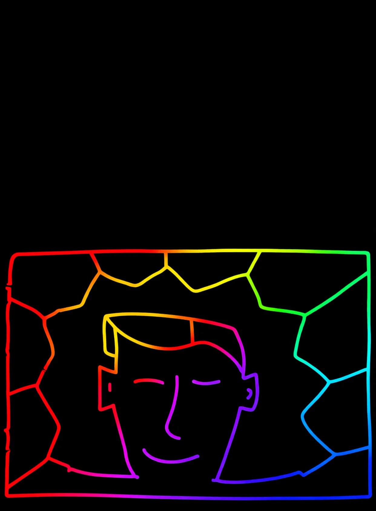 Meditando Neon Arcoiris Fondo Negro Gratis 1757516433 - Relajacion Alivio Reposo - Estados Positivos Baja Energia | Neon Emotion Gallery