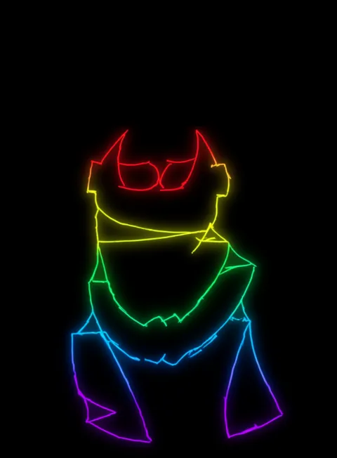 Pensando Neon Arcoiris Fondo Negro Gratis 1760379728 - Relajacion Alivio Reposo - Estados Positivos Baja Energia | Neon Emotion Gallery