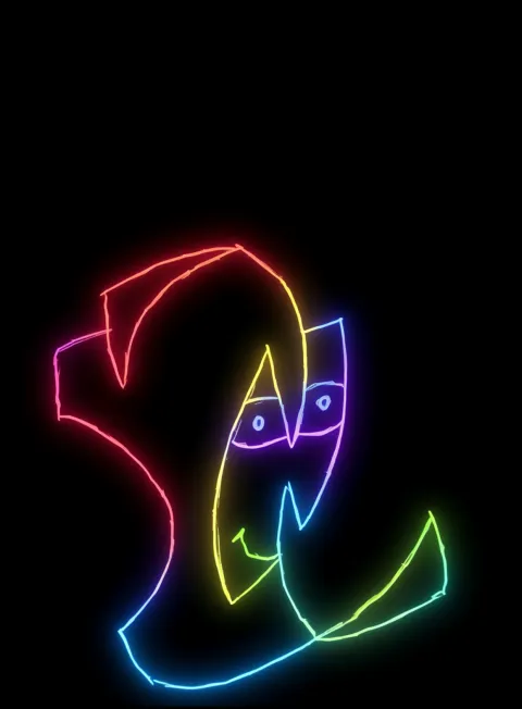 Descubrimiento Vacio Neon Arcoiris Fondo Negro Gratis 1762981962 - Asombro Curiosidad Misterio - Estados Introspeccion Profunda | Neon Emotion Gallery