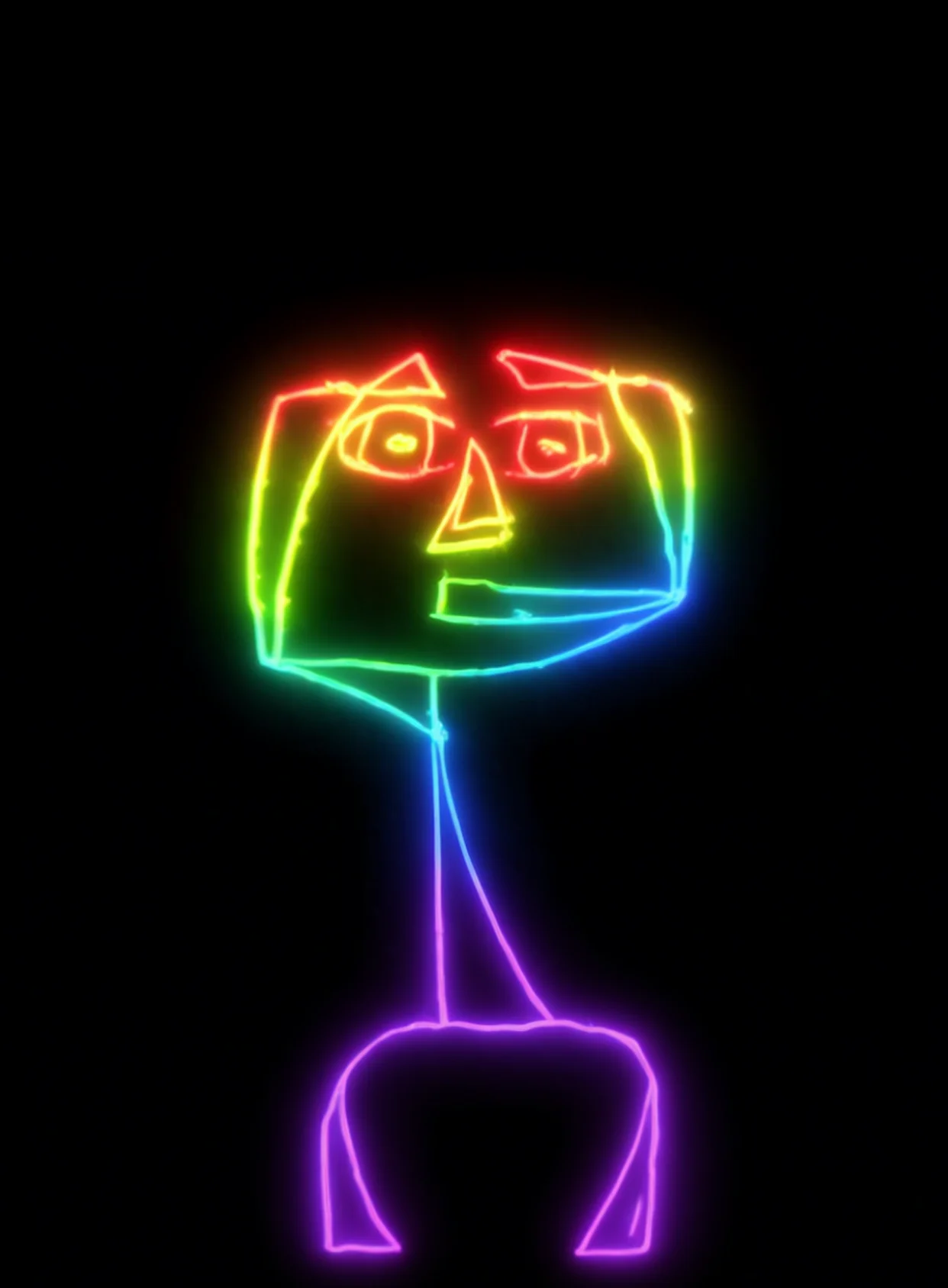Sorpresa Conciencia Neon Arcoiris Fondo Negro Gratis 1759235995 - Asombro Curiosidad Misterio - Estados Introspeccion Profunda | Neon Emotion Gallery