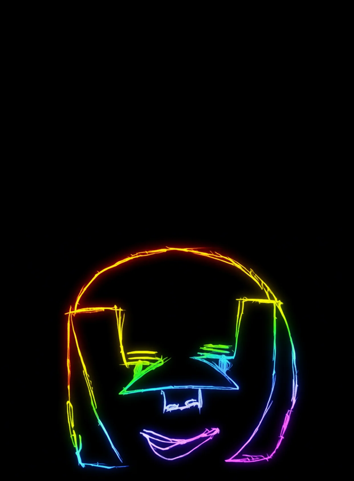 Interior Tiempo Neon Arcoiris Fondo Negro Gratis 1762353521 - Introspeccion Reflexion Conciencia - Estados Introspeccion Profunda | Neon Emotion Gallery