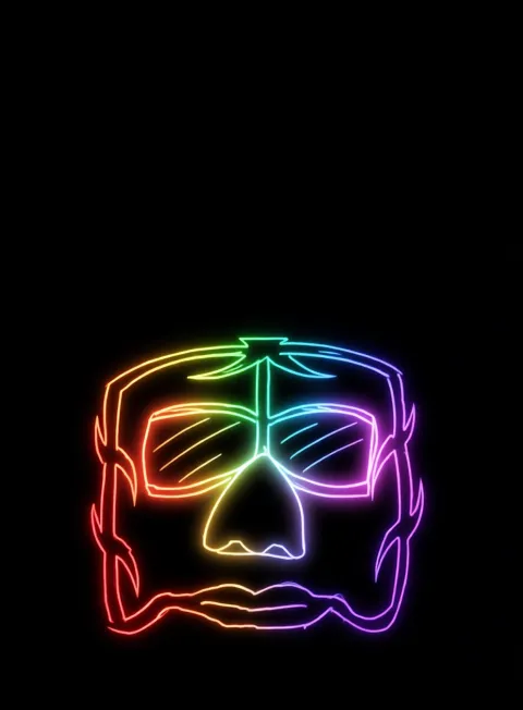 Introspeccion Conciencia Neon Arcoiris Fondo Negro Gratis 1768042113 - Soledad Vacio Silencio - Estados Introspeccion Profunda | Neon Emotion Gallery