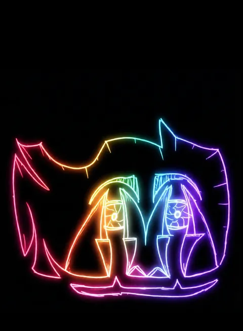 Llanto Desesperanza Neon Arcoiris Fondo Negro Gratis 1767214328 - Tristeza Melancolia Desolacion - Estados Introspeccion Profunda | Neon Emotion Gallery