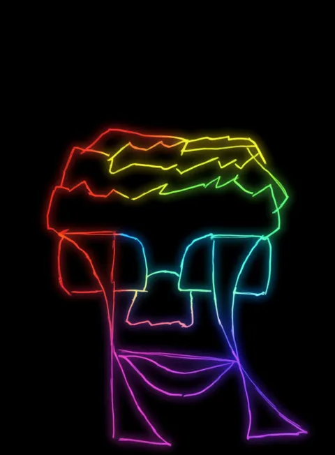 Llorando Recuerdo Neon Arcoiris Fondo Negro Gratis 1762353753 - Tristeza Melancolia Desolacion - Estados Introspeccion Profunda | Neon Emotion Gallery