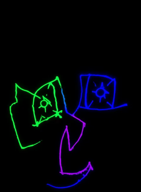 Apesadumbrado Neon Arcoiris Fondo Negro Gratis 1757623749 - Ansiedad Inquietud Agobio - Estados Intensos Conflictivos | Neon Emotion Gallery
