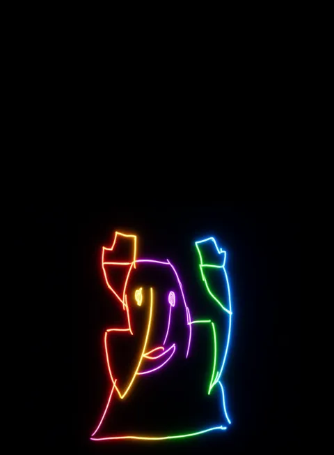 Energia Viva Neon Arcoiris Fondo Negro Gratis 1763482512 - Ansiedad Inquietud Agobio - Estados Intensos Conflictivos | Neon Emotion Gallery
