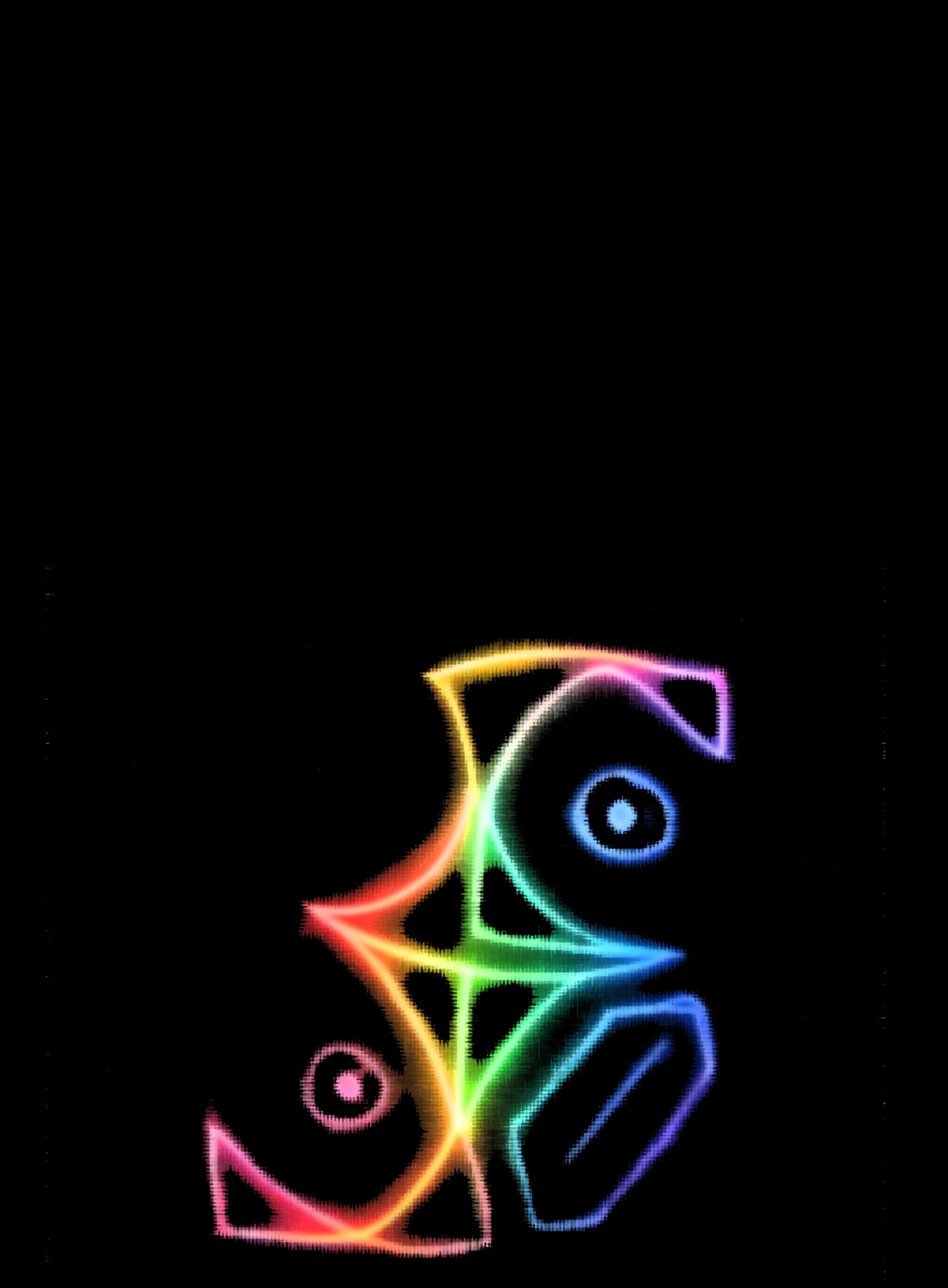 Apesadumbrado Neon Arcoiris Fondo Negro Gratis 1764591433 - Caos Confusion Turbulencia - Estados Intensos Conflictivos | Neon Emotion Gallery