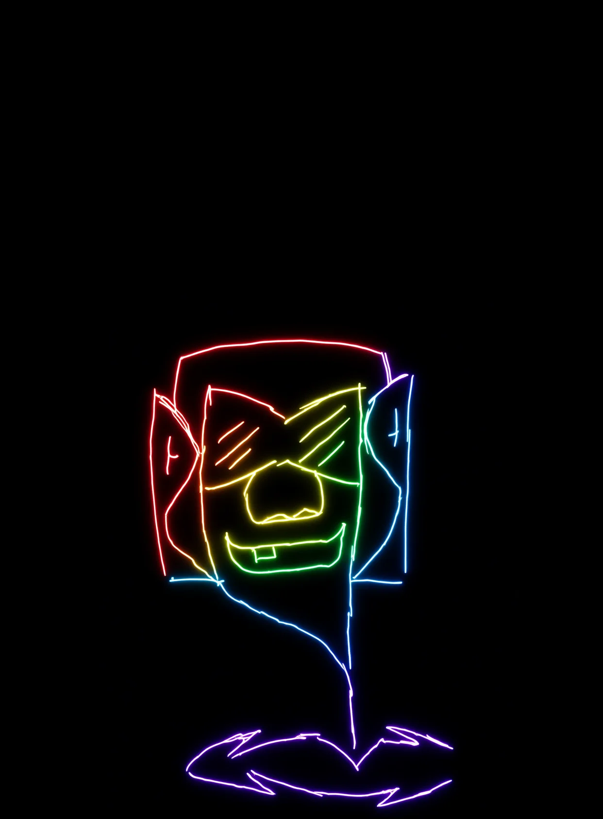Inadecuado Neon Arcoiris Fondo Negro Gratis 1762186239 - Caos Confusion Turbulencia - Estados Intensos Conflictivos | Neon Emotion Gallery