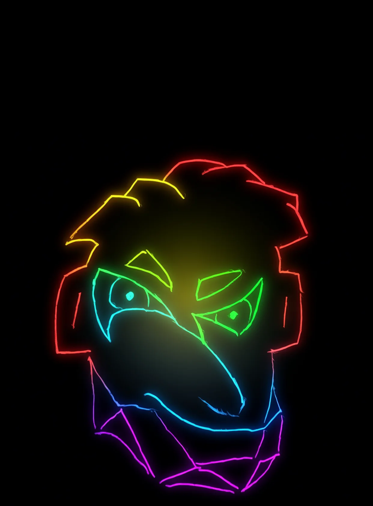Atemorizare Neon Arcoiris Fondo Negro Gratis 1762438312 - Miedo Terror Suspenso - Estados Intensos Conflictivos | Neon Emotion Gallery