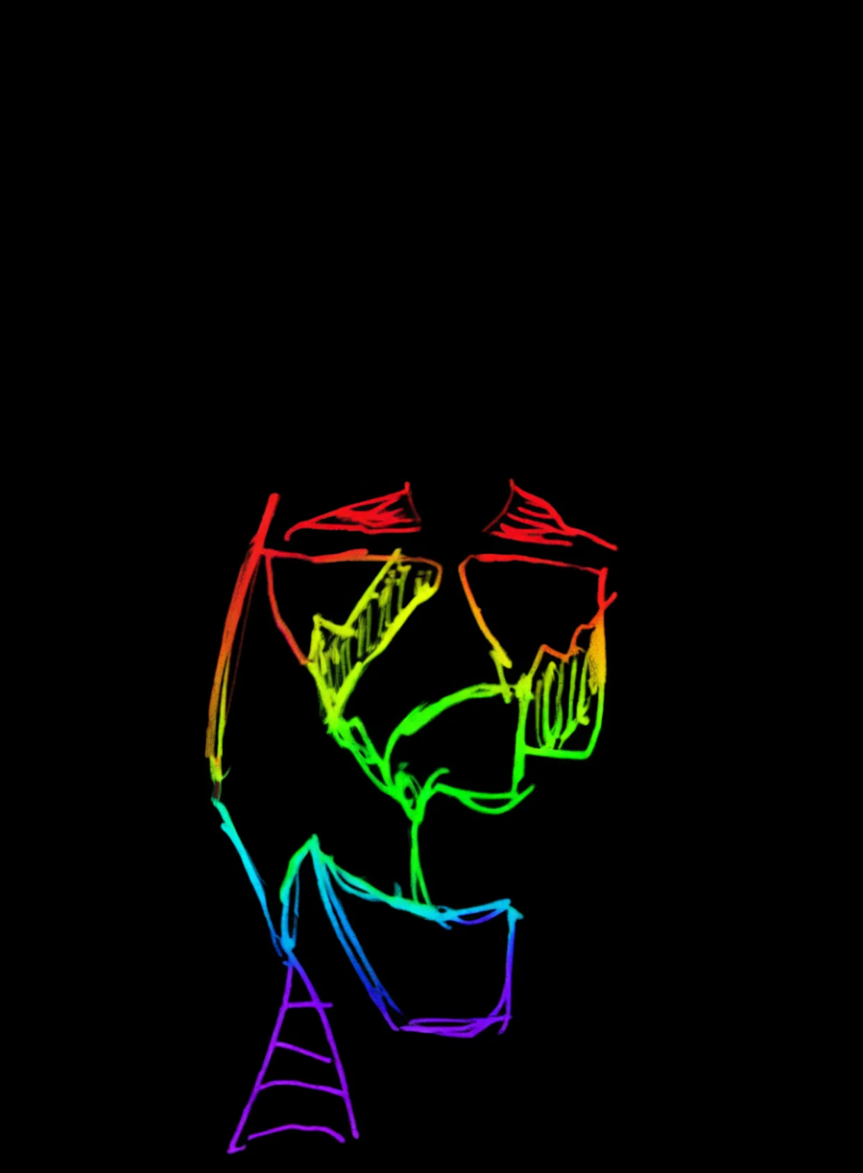 Terror Alma Neon Arcoiris Fondo Negro Gratis 1758832724 - Miedo Terror Suspenso - Estados Intensos Conflictivos | Neon Emotion Gallery