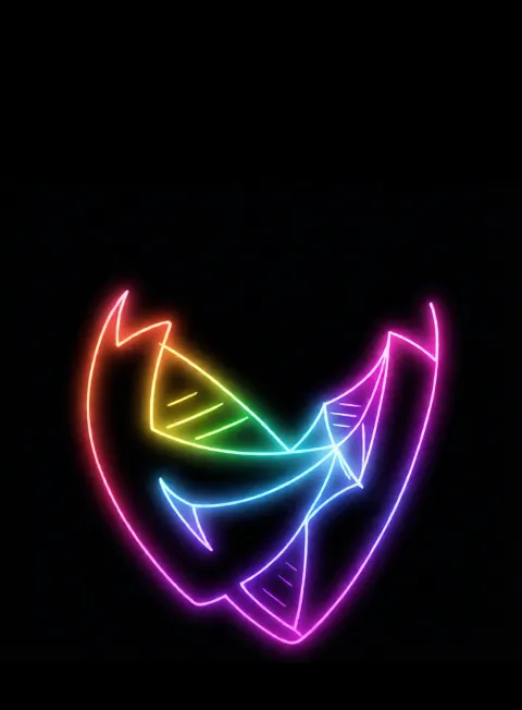 Rostro Cosmico Neon Arcoiris Fondo Negro Gratis  Neon Arcoiris Fondo Negro Gratis 1767214606 - Energia Pura Flujo Cosmico - Estados Abstractos Puros | Neon Emotion Gallery