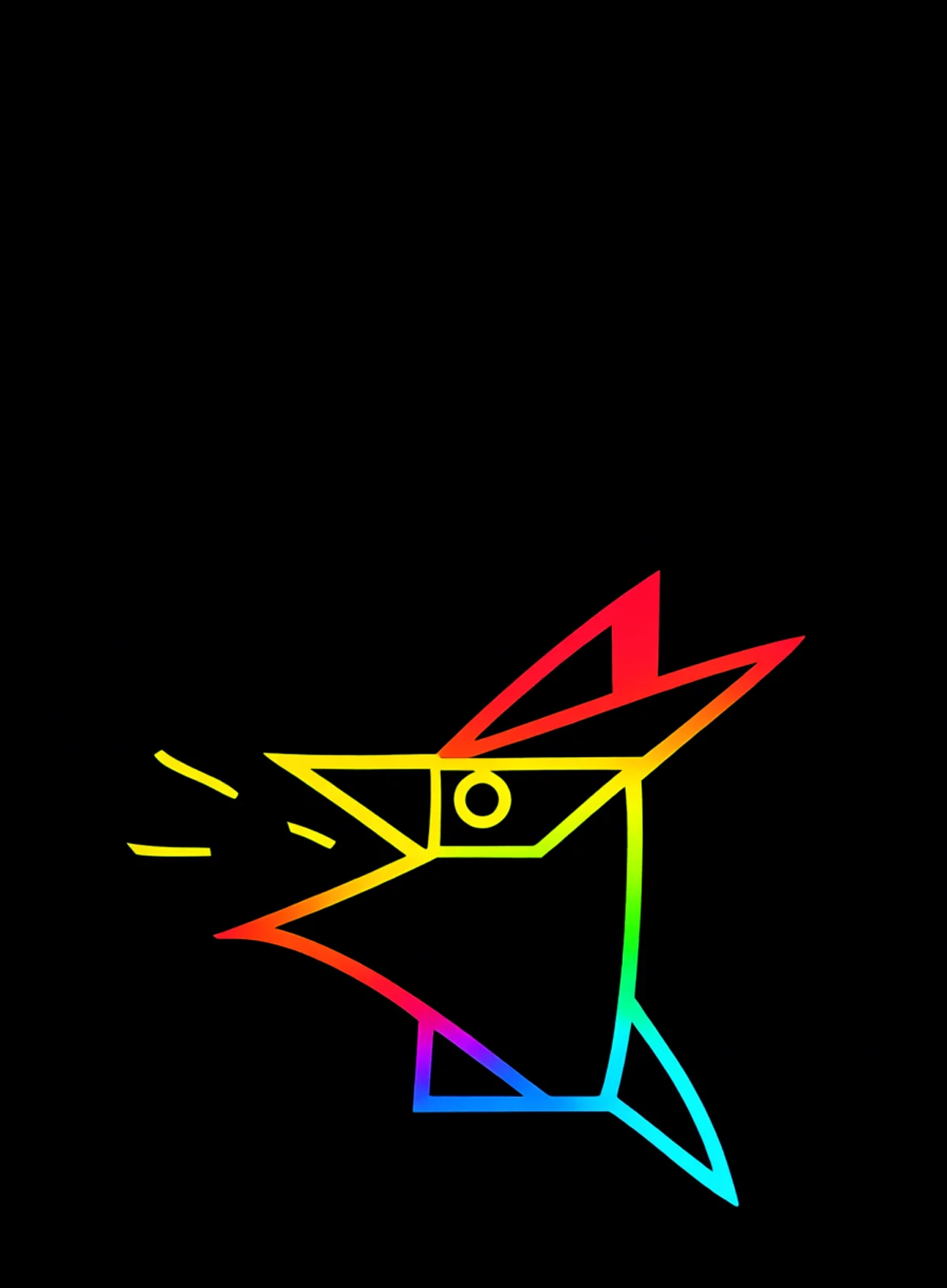 Gallo Canta Neon Arcoiris Fondo Negro Gratis 1757422540 - Geometria Psiquica Formas - Estados Abstractos Puros | Neon Emotion Gallery